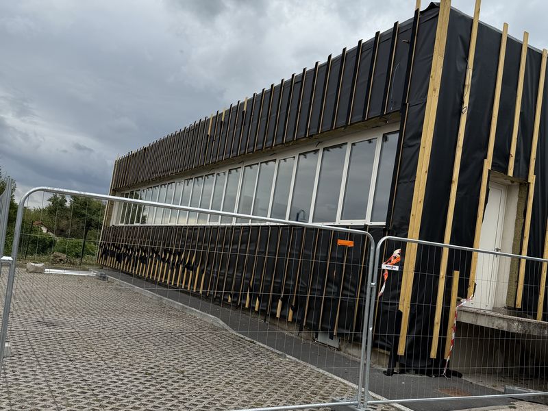 Préparation de façade à Semécourt